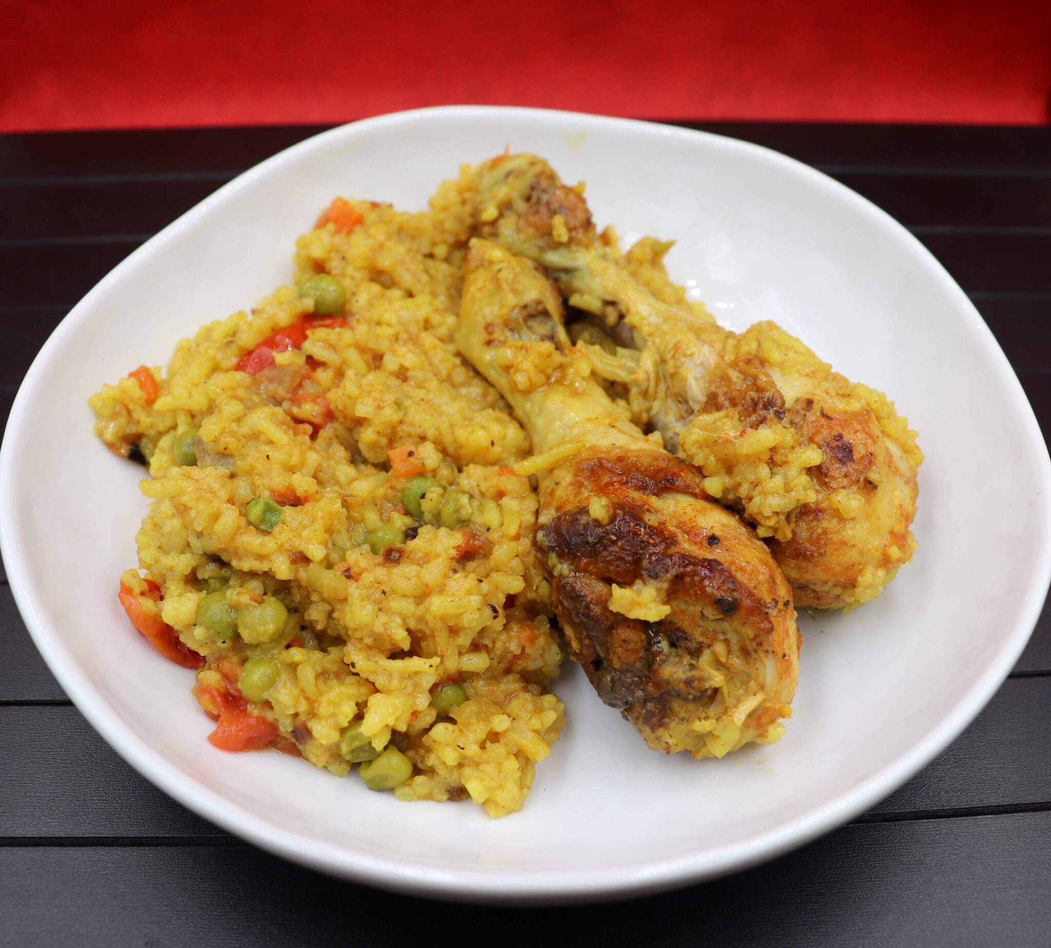 One Pan Chicken Drumsticks with Rice & Vegetables It's Food o'Clock