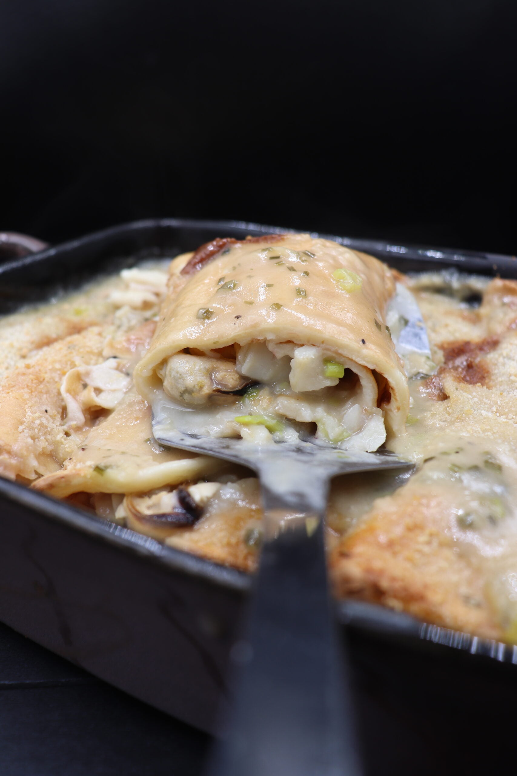Delicious Seafood Crepes Recipe - It's Food o'Clock