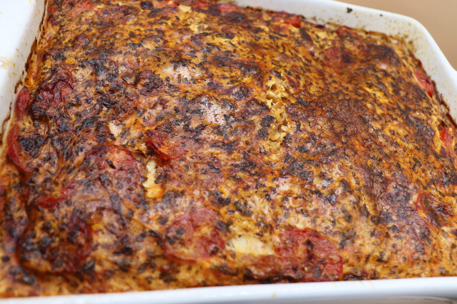 Baked Smoked Paprika & Bacon Rice It's Food o'Clock