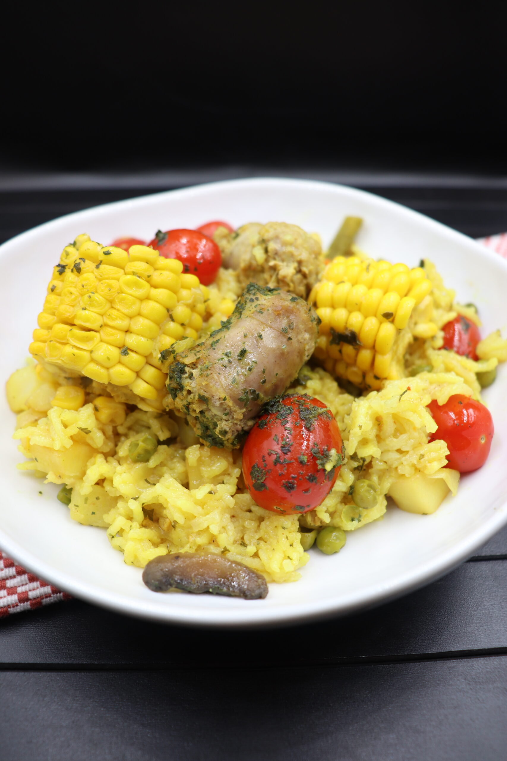 Rice Casserole with Sausage & Sweet Corn It's Food o'Clock