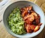 Mediterranean Prawns with Courgette Spaghetti